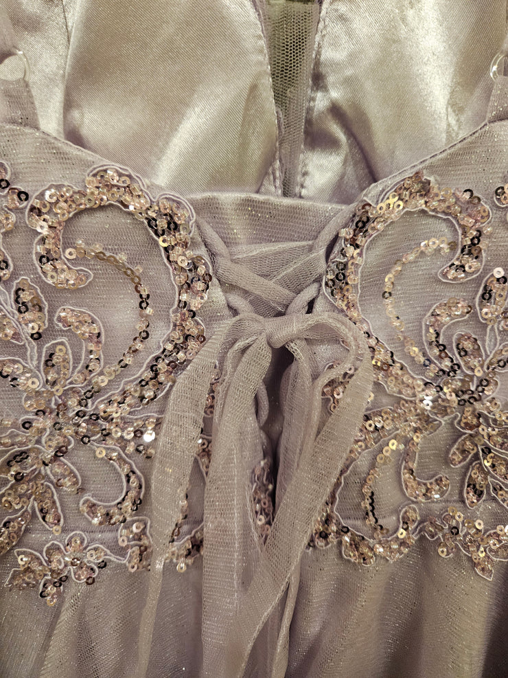 LAVENDER SPARKLY SHORT DRE-NEW