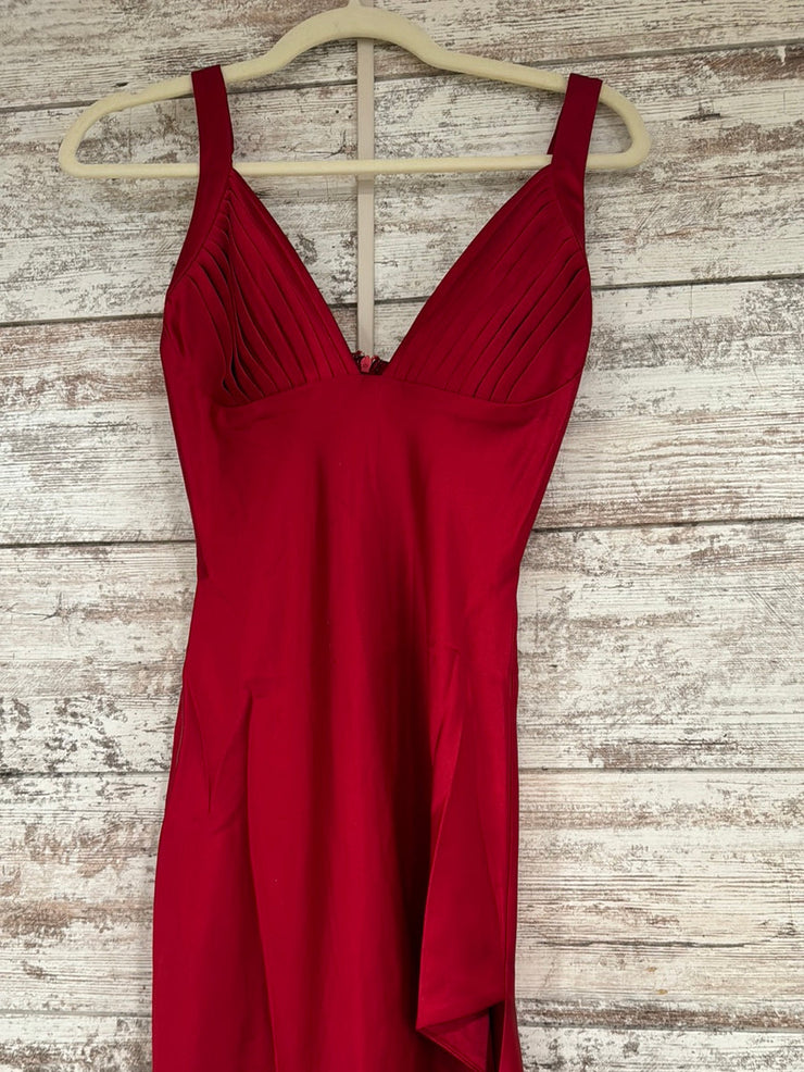 RED LONG EVENING GOWN