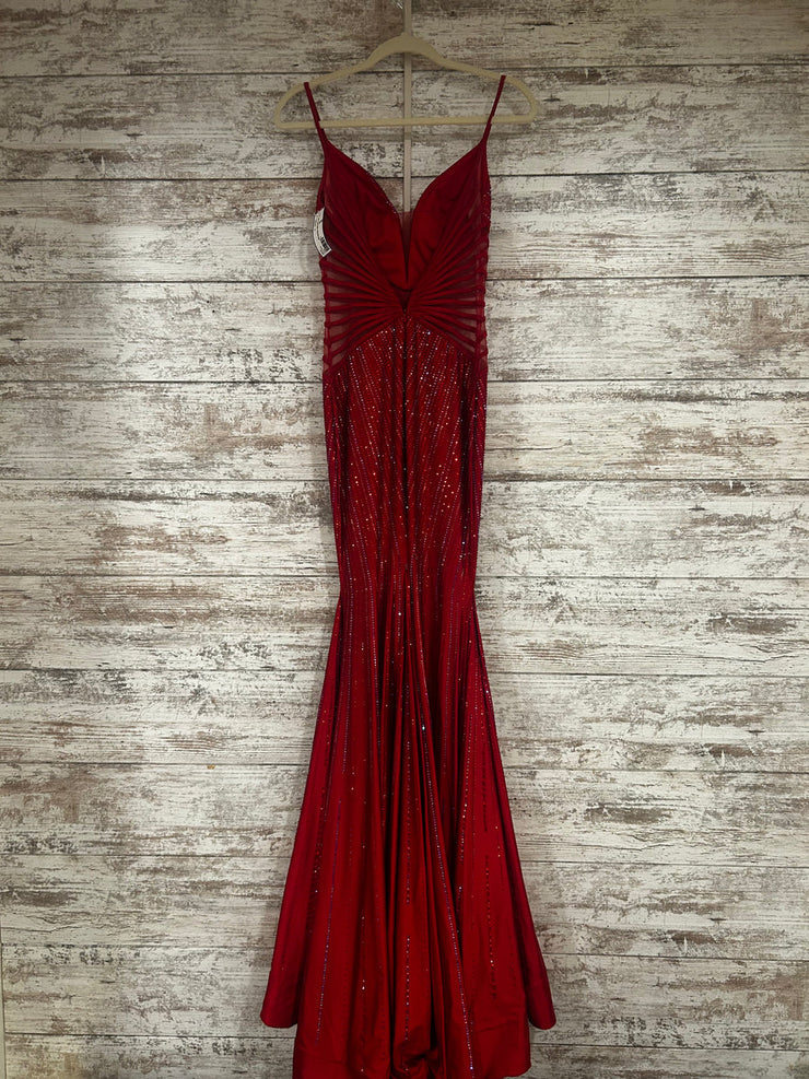 RED SPARKLY LONG DRESS $700
