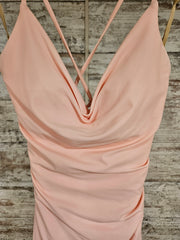PINK LONG EVENING GOWN