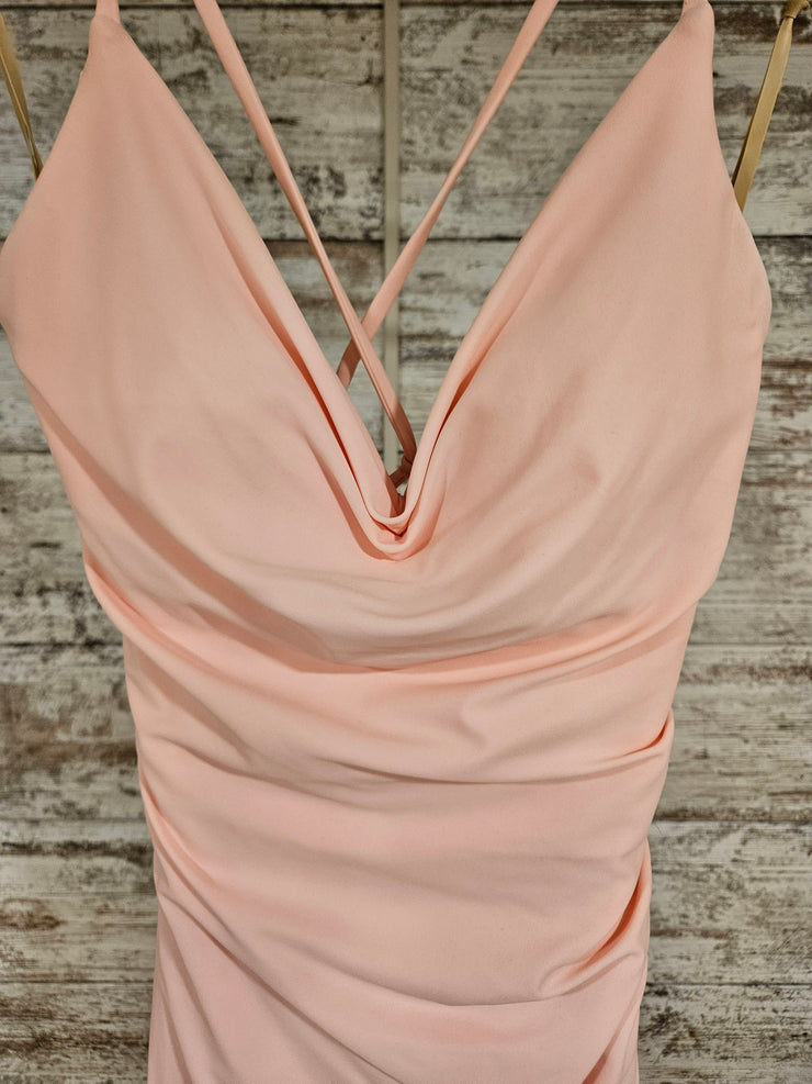 PINK LONG EVENING GOWN