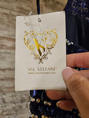 NAVY BEADED MERMAID GOWN (NEW)