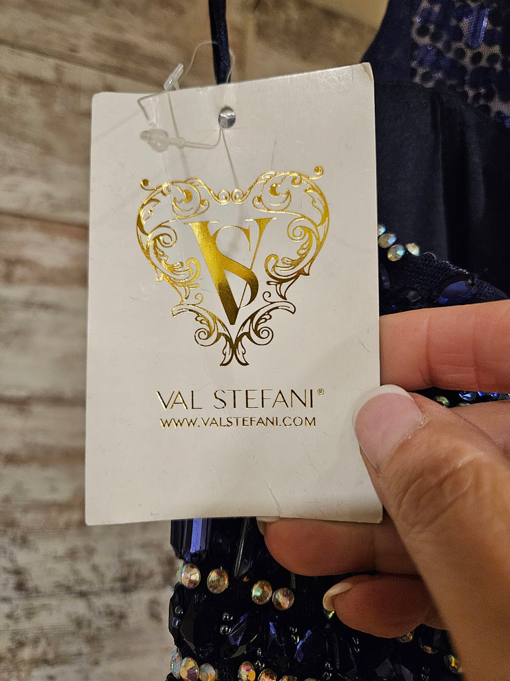 NAVY BEADED MERMAID GOWN (NEW)