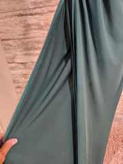 GREEN LONG EVENING GOWN