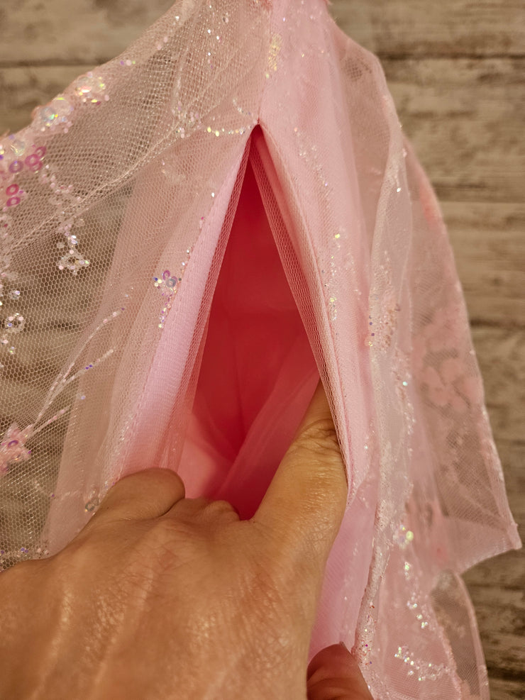 PINK LAYERED A LINE GOWN (NEW)