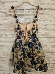 NAVY/NUDE SHORT DRESS (NEW)