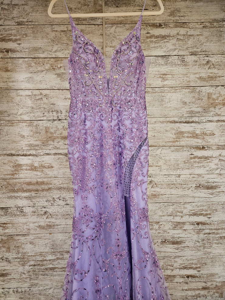 LAVENDER SPARKLY LONG DRESS