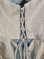 BLUE SPARKLY SHORT DRESS (NEW)