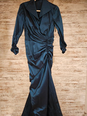 TEAL LONG EVENING GOWN $850