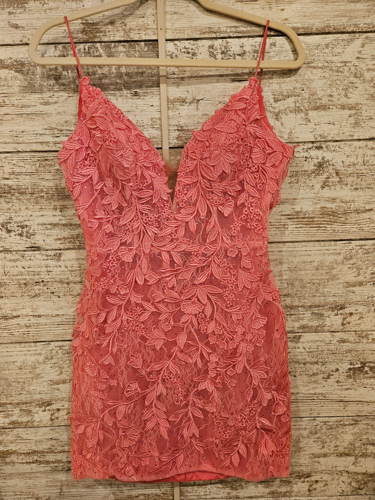 PINK/FLORAL SHORT DRESS