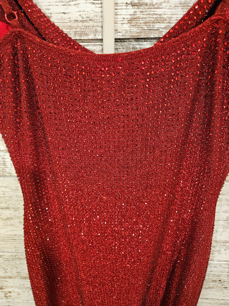 RED SPARKLY SHORT DRESS