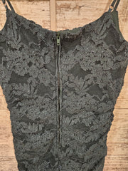 GREEN LACE SHORT DRESS
