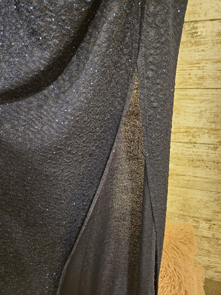 NAVY SPARKLY LONG DRESS