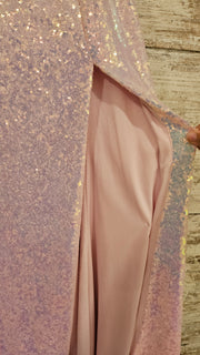 PINK SPARKLY LONG DRESS (NEW)
