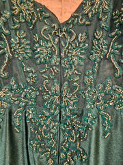 GREEN LONG EVENING GOWN (NEW)