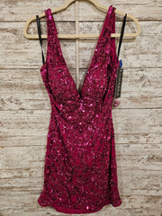 PINK SPARKLY SHORT DRESS (NEW)