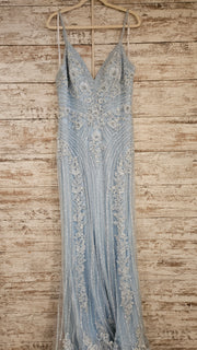 BLUE SPARKLY LONG DRESS (NEW)