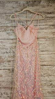 PINK SPARKLY LONG DRESS (NEW)
