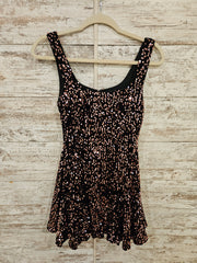 BLACK/PINK SEQUIN SHORT DRESS