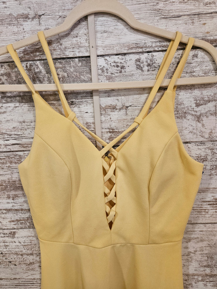 YELLOW SHORT DRESS