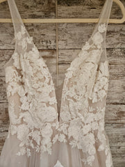 WHITE/NUDE WEDDING GOWN