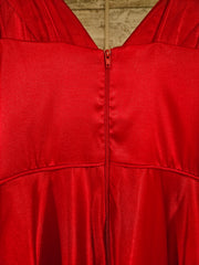 RED A LINE GOWN