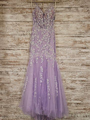 LAVENDER SPARKLY LONG DRESS