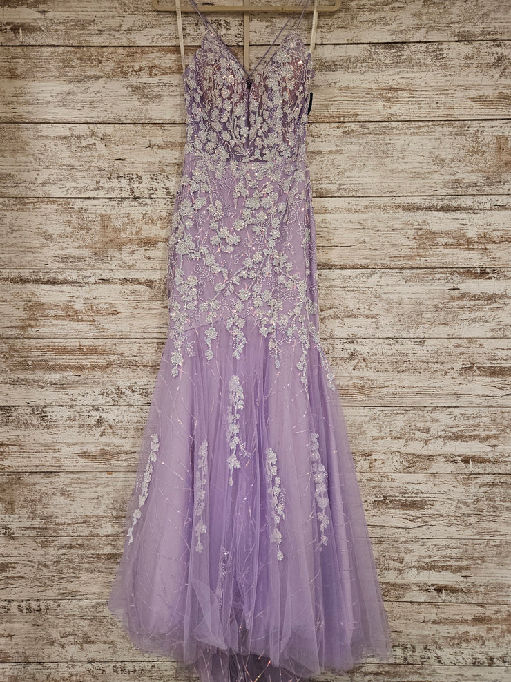 LAVENDER SPARKLY LONG DRESS