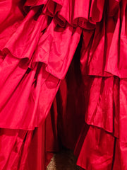 RED LAYERED A LINE GOWN (NEW)