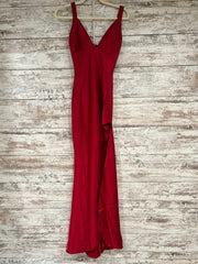 RED LONG EVENING GOWN