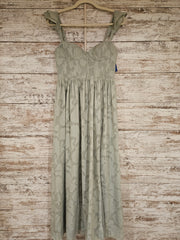 GREEN LONG EVENING GOWN