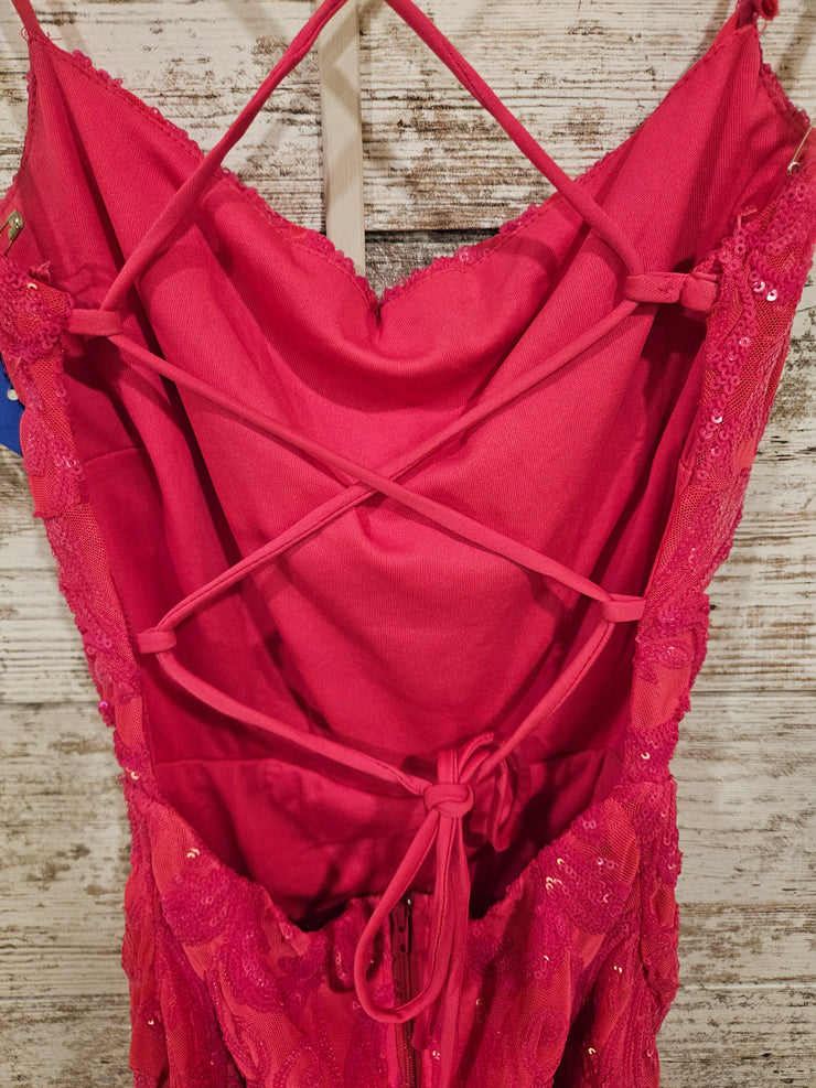 PINK SPARKLY SHORT DRESS