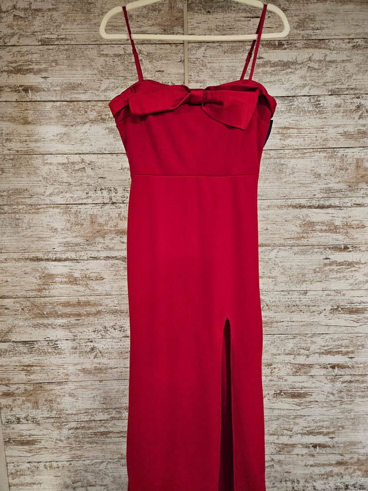 RED LONG EVENING GOWN