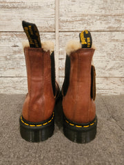 BROWN FAUX FUR BOOTS-NEW $180