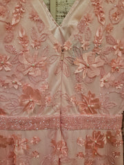 PINK BEADED SHORT DRESS (NEW)