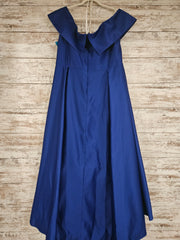 ROYAL BLUE A LINE GOWN