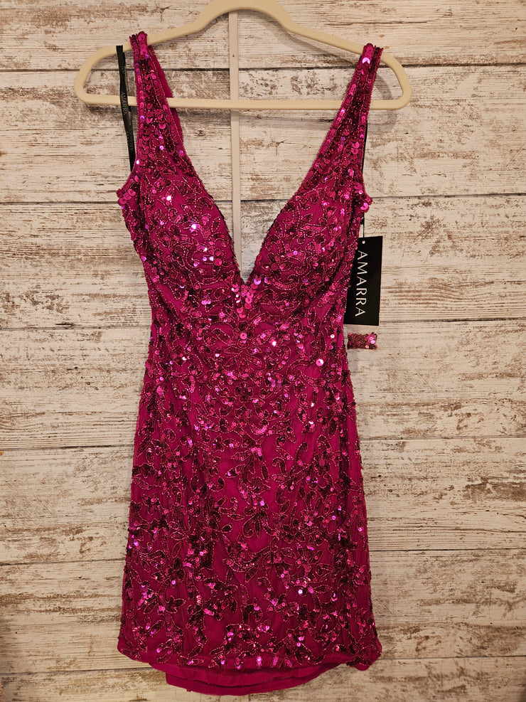 PINK SPARKLY SHORT DRESS (NEW)
