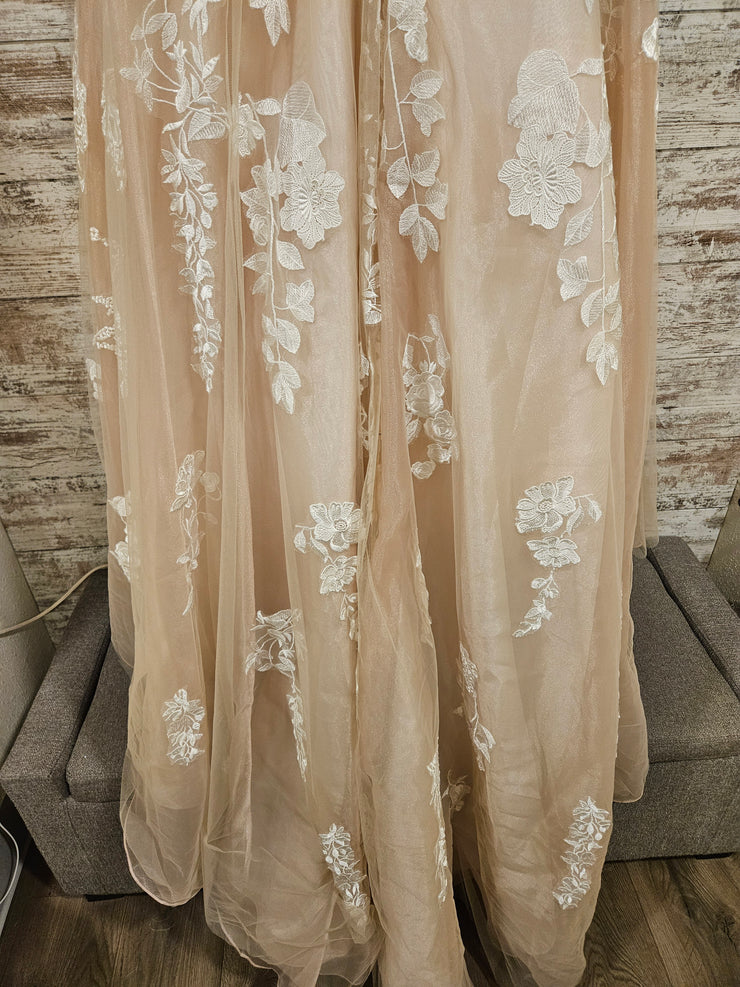 WHITE/NUDE WEDDING GOWN (NEW) $1599