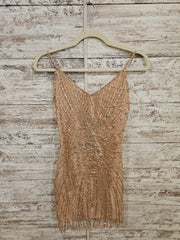 GOLD SPARKLY SHORT DRESS (NEW)