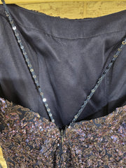 NAVY SPARKLY MERMAID GOWN