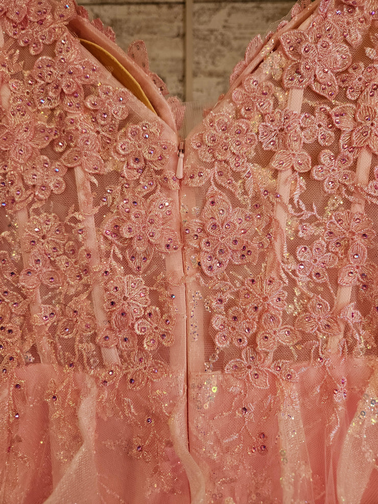 PINK LAYERED A LINE GOWN (NEW)