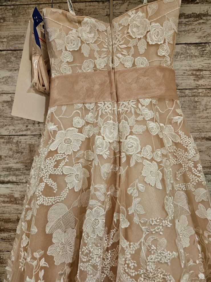 WHITE/NUDE WEDDING GOWN (NEW) $1599