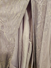 LAVENDER SPARKLY A LINE GOWN