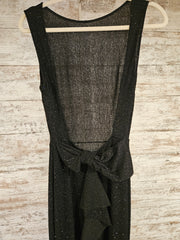 BLACK SPARKLY MERMAID GOWN