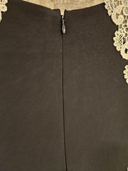 BLACK/GOLD LONG EVENING GOWN