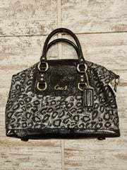SILVER/BLACK OCELOT PURSE $495