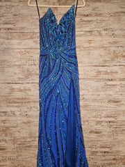 BLUE/ROYAL BLUE LONG DRESS$800