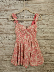 PINK/WHITE SHORT DRESS- NEW