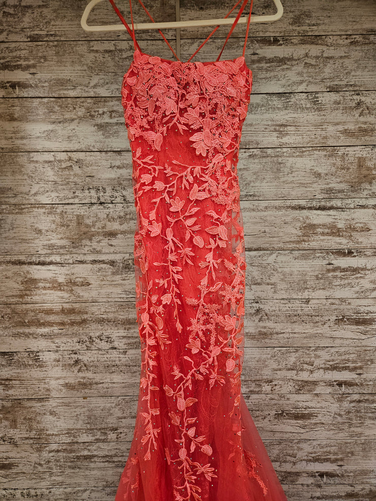 PINK/FLORAL MERMAID GOWN (NEW)