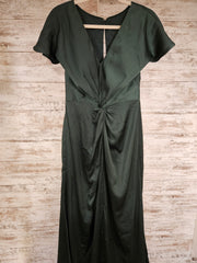 GREEN LONG EVENING GOWN